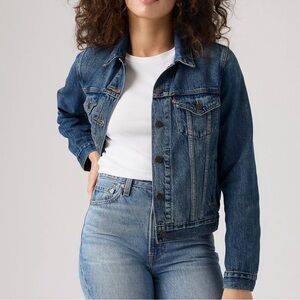 Levis original trucker Jean jacket Women's Blue Denim size small